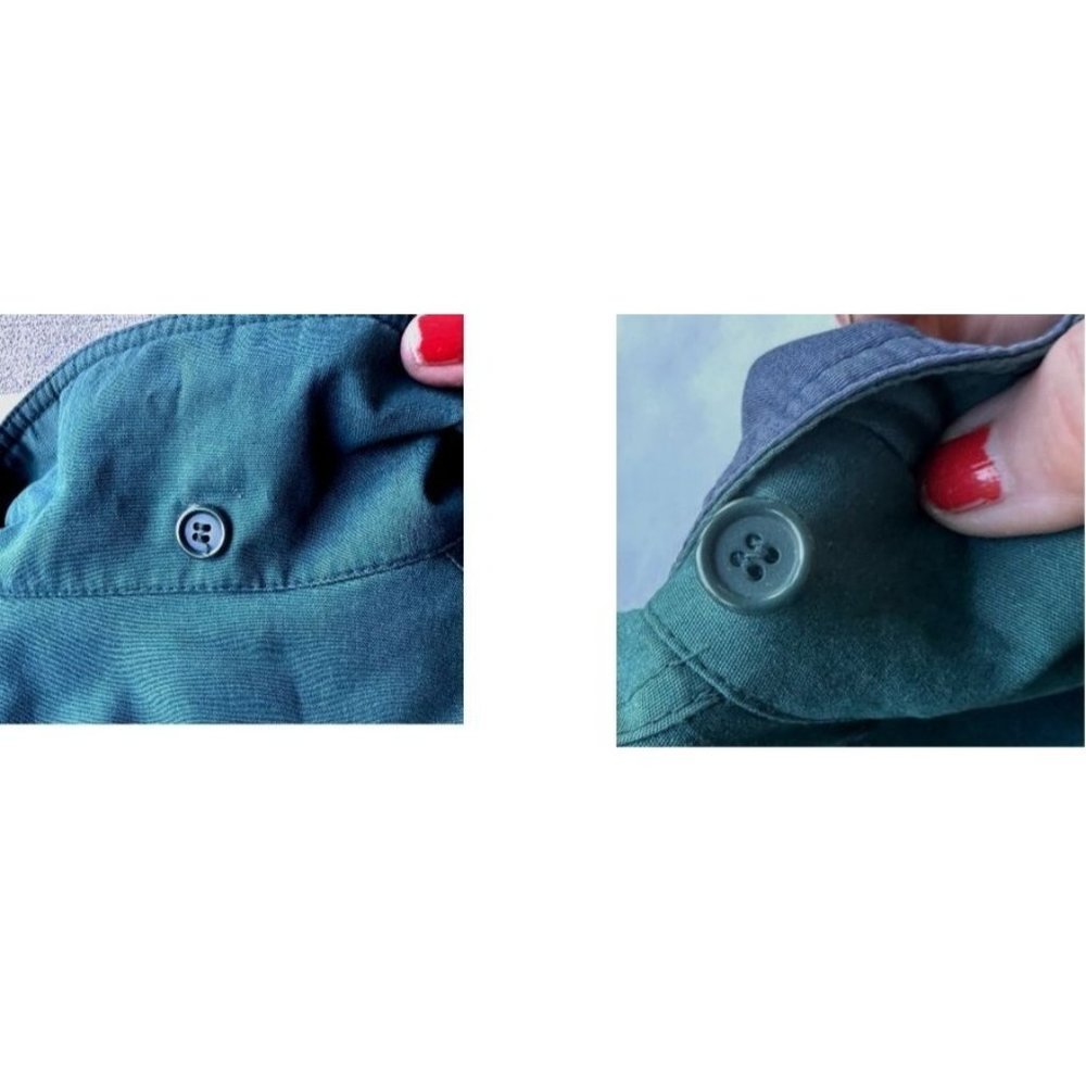 VTG 1990s Towne London Fog Jacket Windbreaker Green Unisex Medium Petite… - Picture 10 of 12